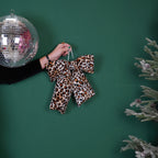 HOUSEVITAMIN DECORATIEVE KERSTSTRIK STOF PANTER 40 CM