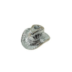 HOUSEVITAMIN KANDELAAR COWBOY HAT KERAMIEK ZILVER 13,5 CM