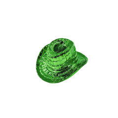 HOUSEVITAMIN KANDELAAR COWBOYHOED KERAMIEK GROEN 13,5 CM