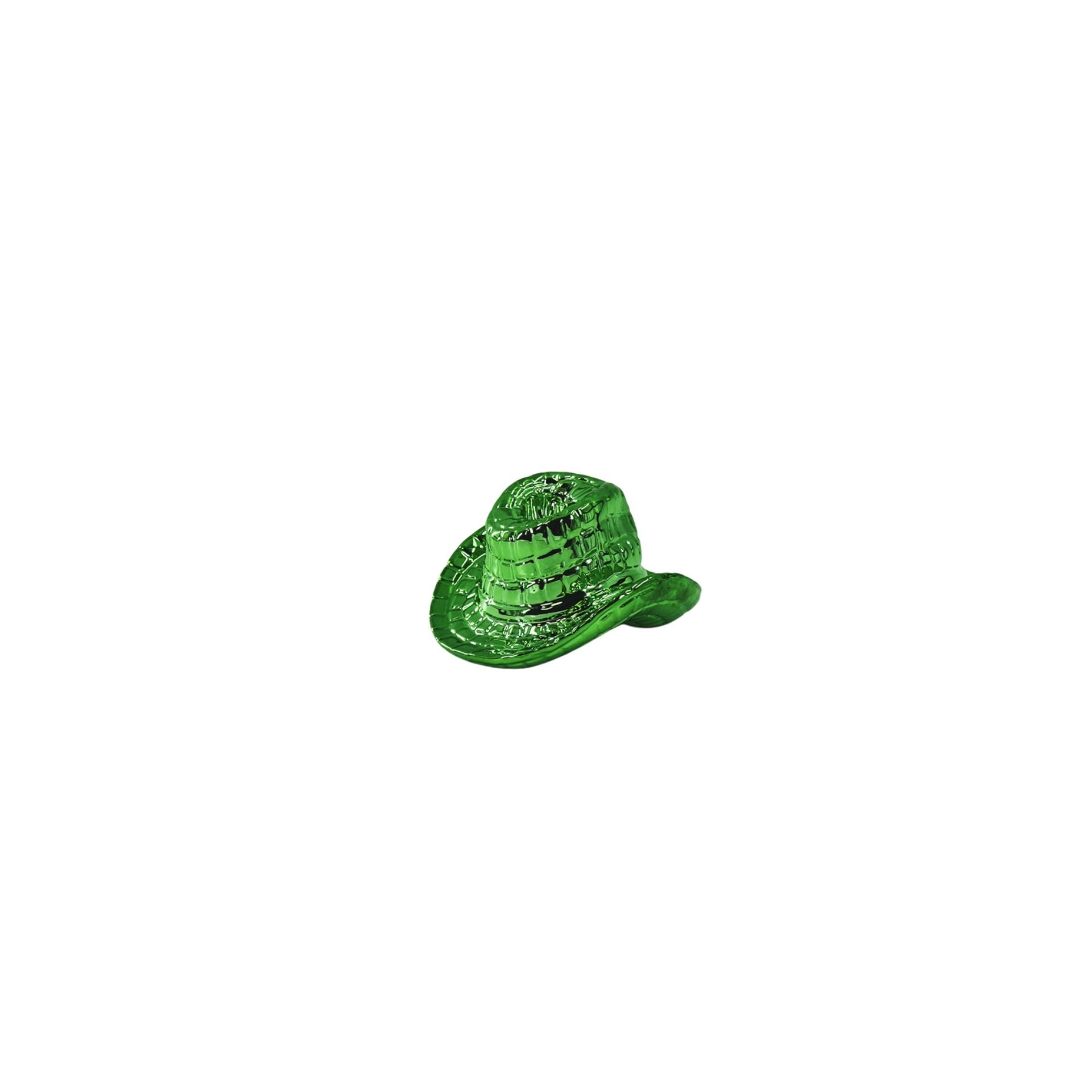 HOUSEVITAMIN KANDELAAR COWBOYHOED KERAMIEK GROEN 13,5 CM