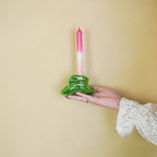 HOUSEVITAMIN KANDELAAR COWBOYHOED KERAMIEK GROEN 13,5 CM
