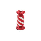 HOUSEVITAMIN KANDELAAR TOFFEE CANDY KERAMIEK ROOD/WIT 13 CM