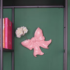 HOUSEVITAMIN WANDVAAS BOW KERAMIEK ROZE 19 CM