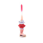 HOUSEVITAMIN KANDELAAR BOOT/LIP/HAT KERAMIEK ROZE/ROOD/LILA 20 CM