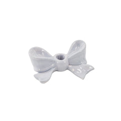HOUSEVITAMIN KANDELAAR BOW KERAMIEK LILA 18 CM