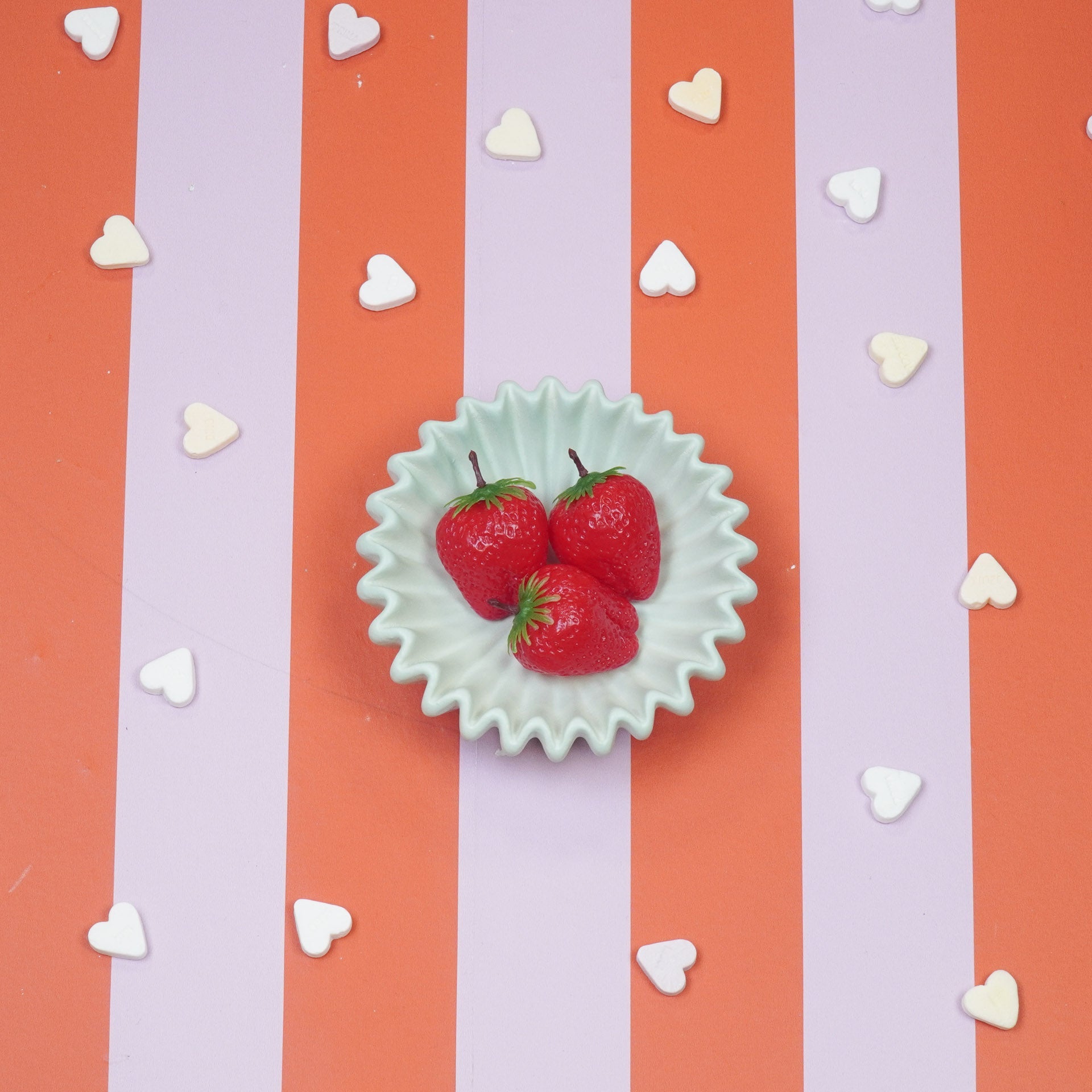 HOUSEVITAMIN DECORATIEVE SCHAAL PLEATED KERAMIEK MINT 15 CM