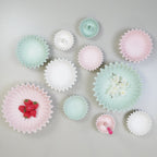 HOUSEVITAMIN DECORATIEVE SCHAAL PLEATED KERAMIEK MINT 15 CM