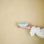 HOUSEVITAMIN DECORATIEVE SCHAAL PLEATED KERAMIEK MINT 15 CM
