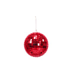 HOUSEVITAMIN KERSTHANGER DISCOBAL FOAM/GLAS ROOD 10 CM