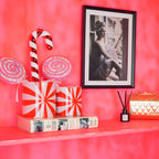 HOUSEVITAMIN BLOEMPOT SWIRL DOLOMIET ROOD/ROZE 13 CM