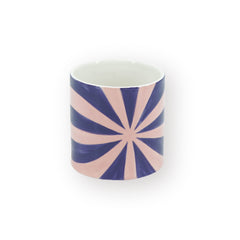 HOUSEVITAMIN BLOEMPOT SWIRL DOLOMIET BLAUW/ROZE 13 CM