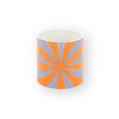 HOUSEVITAMIN BLOEMPOT SWIRL DOLOMIET LILA/ORANJE 13 CM