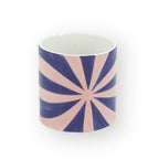 HOUSEVITAMIN BLOEMPOT SWIRL DOLOMIET BLAUW/ROZE 16 CM