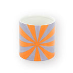 HOUSEVITAMIN BLOEMPOT SWIRL DOLOMIET LILA/ORANJE 16 CM