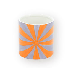 HOUSEVITAMIN BLOEMPOT SWIRL DOLOMIET LILA/ORANJE 16 CM