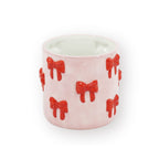 HOUSEVITAMIN BLOEMPOT BOW DOLOMIET LICHTROZE/ROOD 16 CM