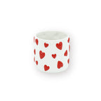 HOUSEVITAMIN BLOEMPOT HEARTS DOLOMIET WIT/ROOD 13 CM