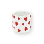 HOUSEVITAMIN BLOEMPOT HEARTS DOLOMIET WIT/ROOD 16 CM