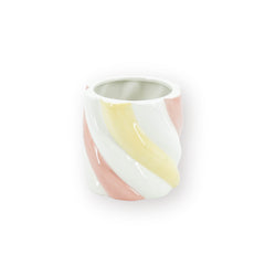 HOUSEVITAMIN BLOEMPOT MARSHMALLOW DOLOMIET ROZE/GEEL 13 CM