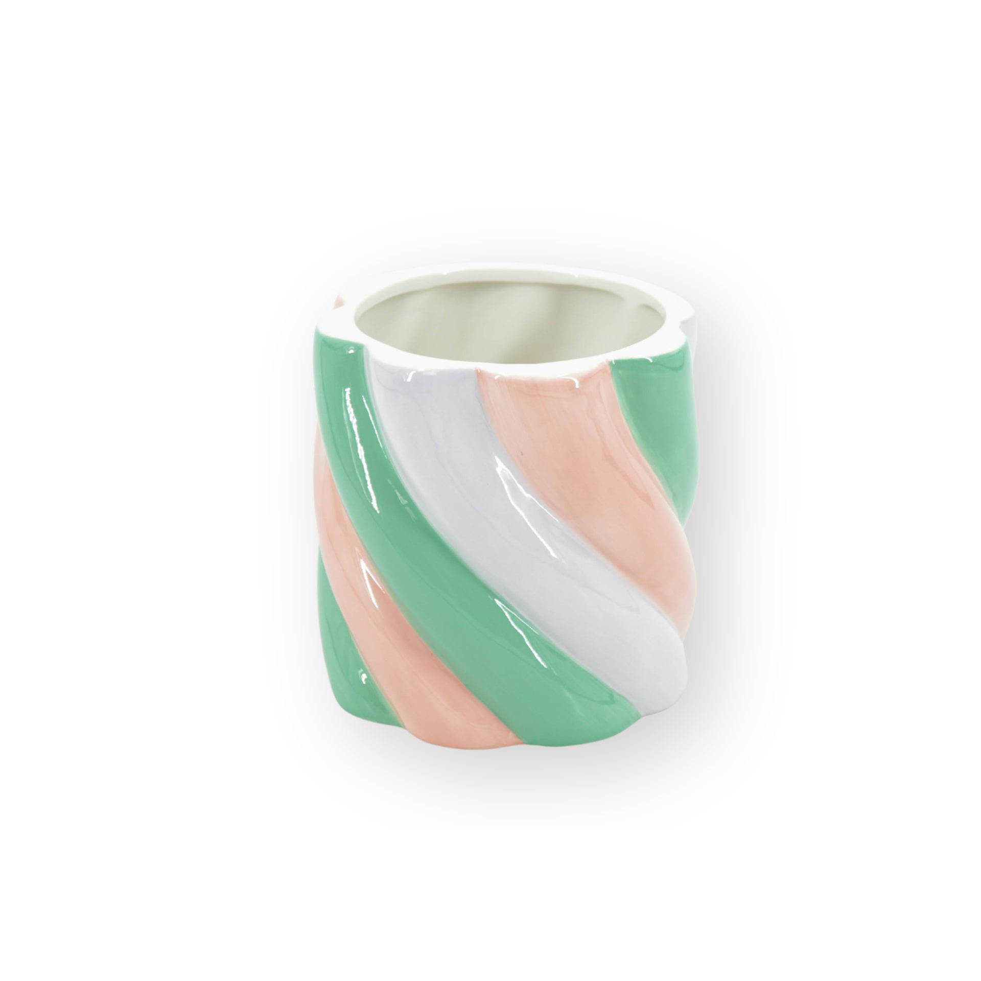 HOUSEVITAMIN BLOEMPOT MARSHMALLOW DOLOMIET ROZE/GROEN 13 CM