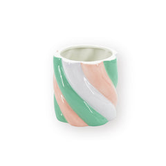 HOUSEVITAMIN BLOEMPOT MARSHMALLOW DOLOMIET ROZE/GROEN 13 CM