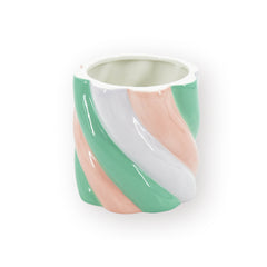 HOUSEVITAMIN BLOEMPOT MARSHMALLOW DOLOMIET ROZE/GROEN 16 CM