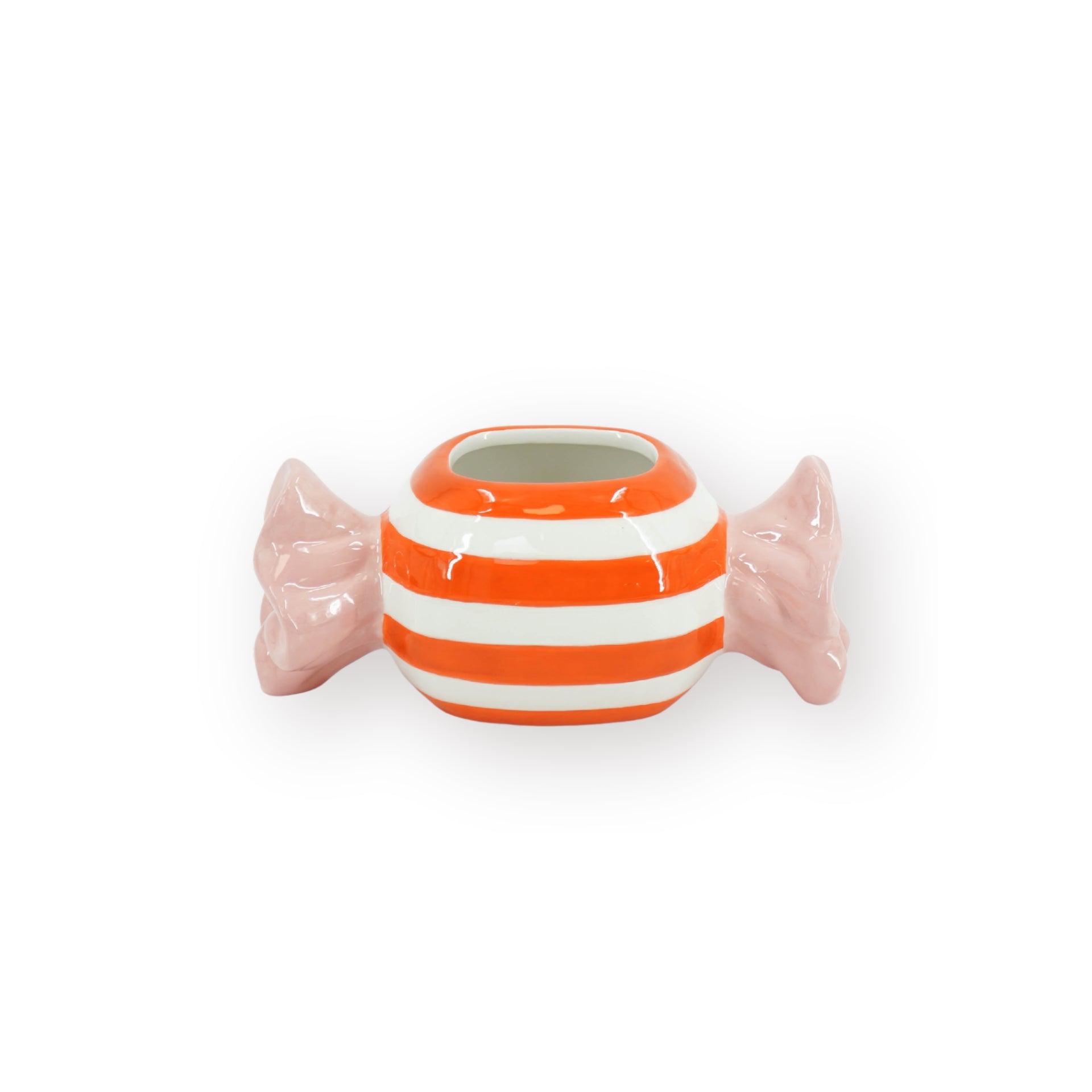 HOUSEVITAMIN BLOEMPOT TOFFEE CANDY DOLOMIET ORANJE/ROZE 16,8 CM