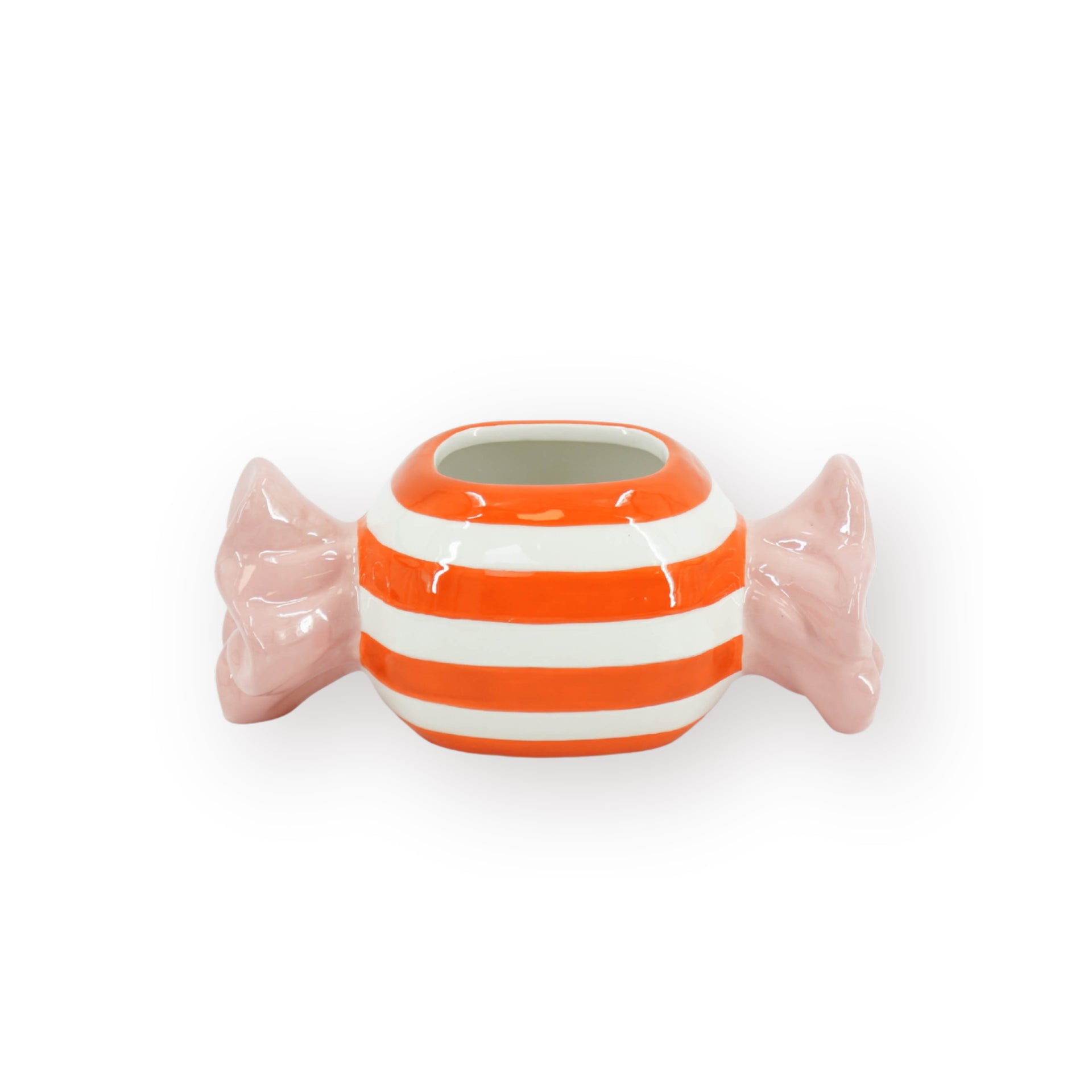 HOUSEVITAMIN BLOEMPOT TOFFEE CANDY DOLOMIET ORANJE/ROZE 21 CM