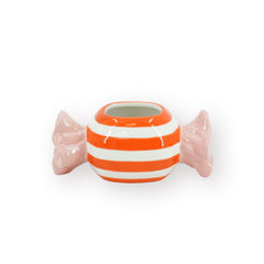HOUSEVITAMIN BLOEMPOT TOFFEE CANDY DOLOMIET ORANJE/ROZE 21 CM