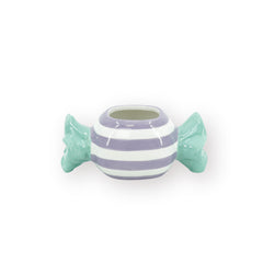 HOUSEVITAMIN BLOEMPOT TOFFEE CANDY DOLOMIET MINT/LILA 16,8 CM