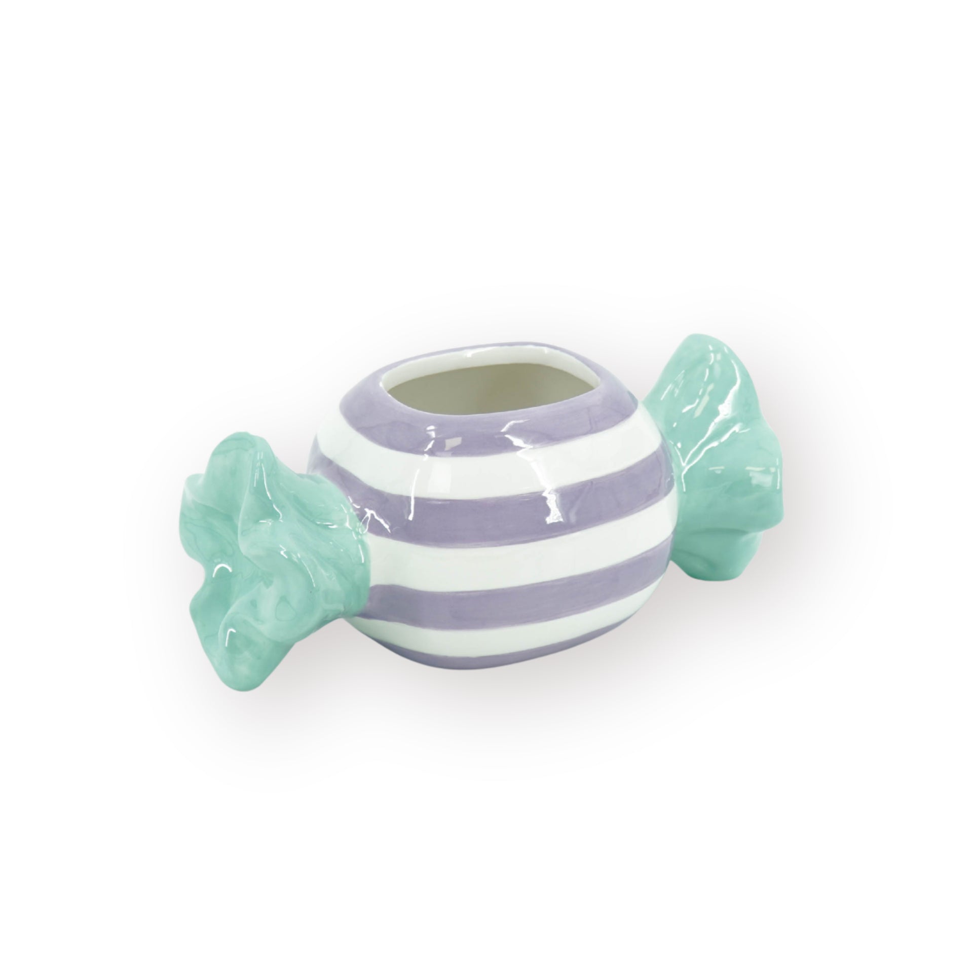 HOUSEVITAMIN BLOEMPOT TOFFEE CANDY DOLOMIET MINT/LILA 21 CM