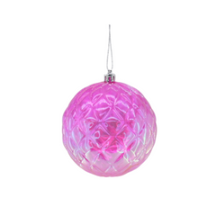 HOUSEVITAMIN KERSTBAL KUNSTSTOF ROZE 10 CM