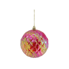 HOUSEVITAMIN KERSTBAL KUNSTSTOF ROOD 10 CM