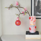 HOUSEVITAMIN KERSTBAL KUNSTSTOF ROOD 10 CM