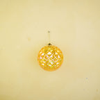 HOUSEVITAMIN KERSTBAL KUNSTSTOF GEEL 15 CM