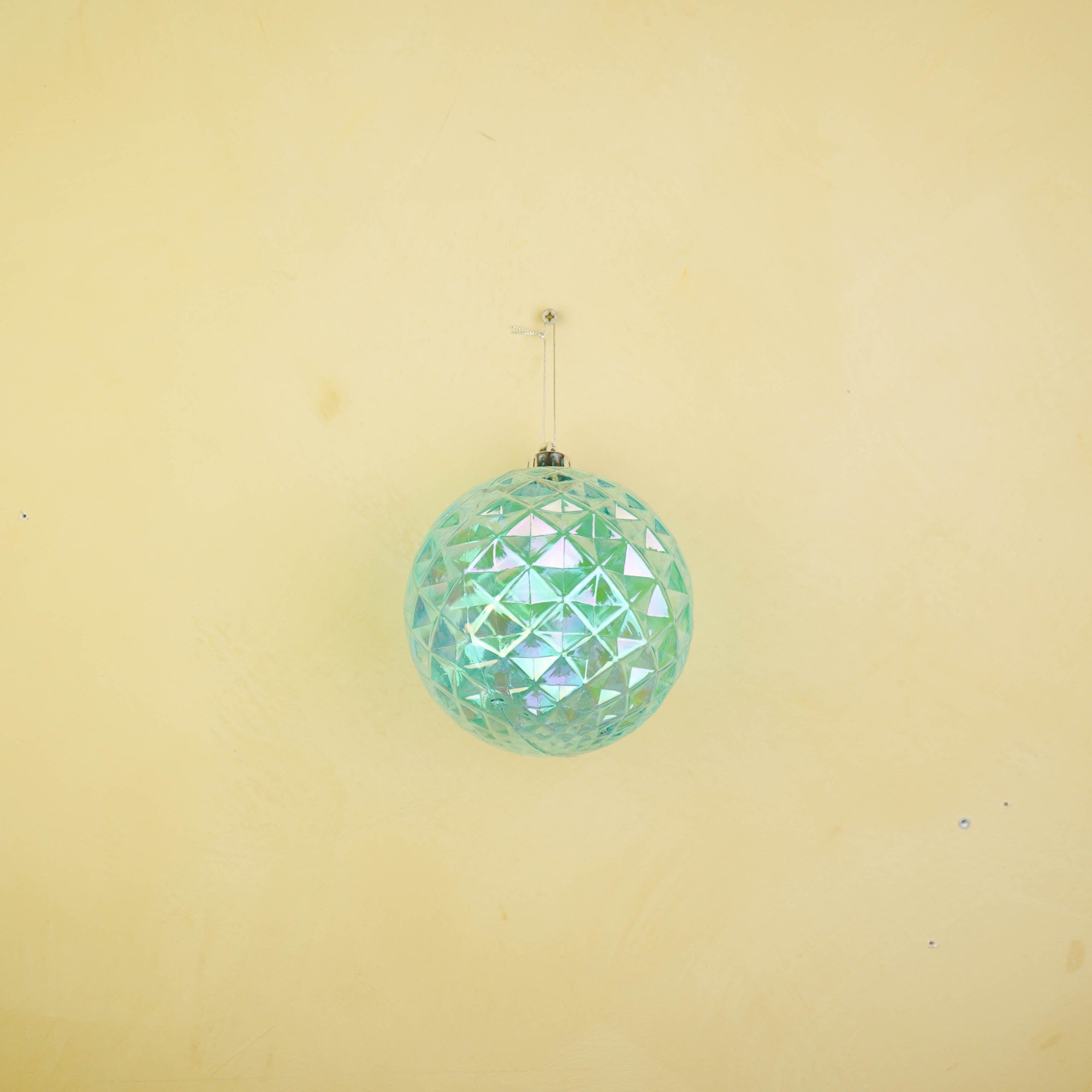 HOUSEVITAMIN KERSTBAL KUNSTSTOF BLAUW 15 CM