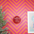 HOUSEVITAMIN KERSTBAL KUNSTSTOF ROOD 20 CM