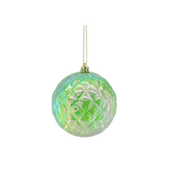 HOUSEVITAMIN KERSTBAL KUNSTSTOF GROEN 20 CM