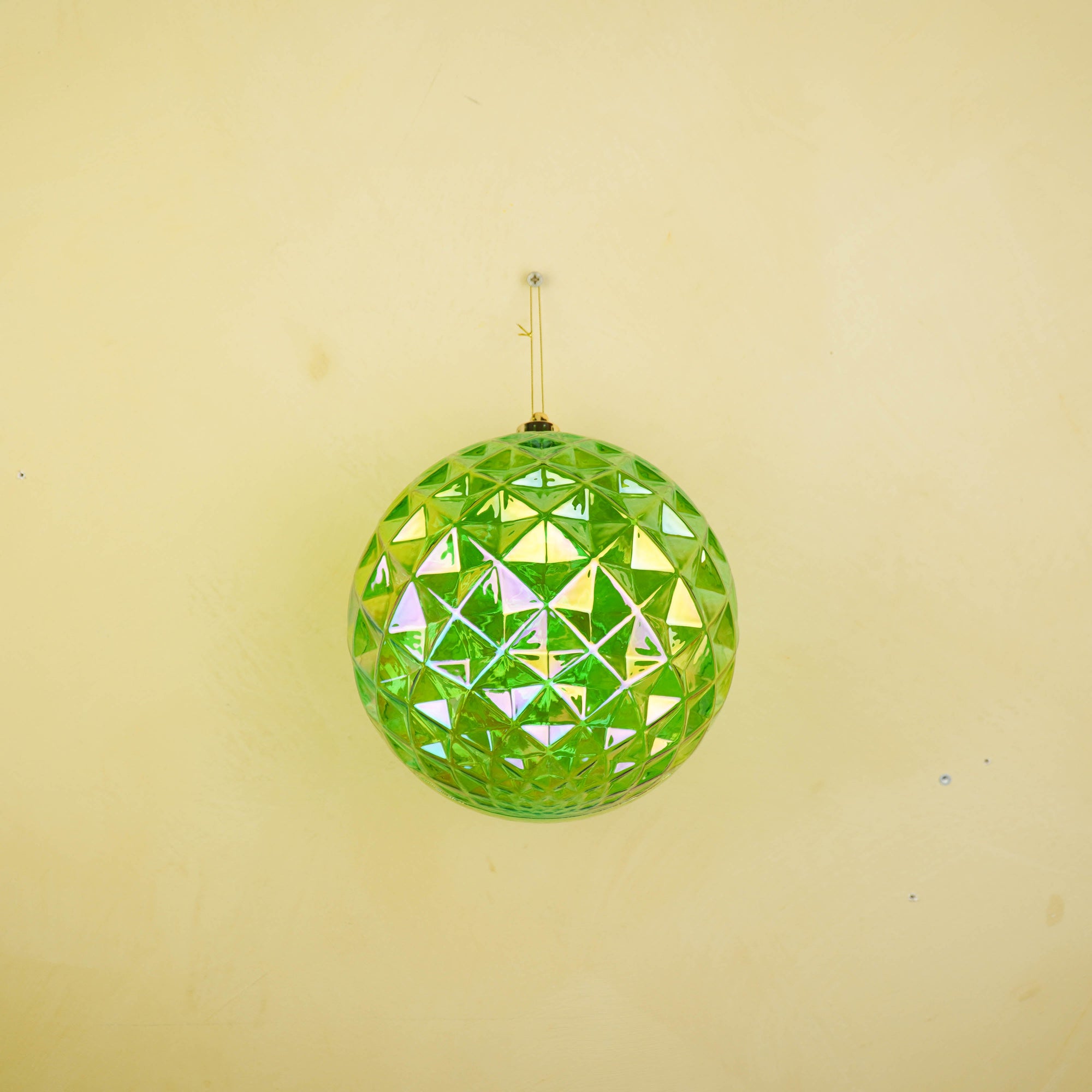 HOUSEVITAMIN KERSTBAL KUNSTSTOF GROEN 20 CM