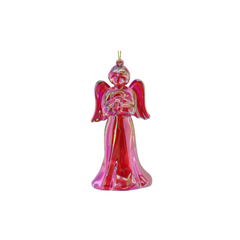 HOUSEVITAMIN DECORATIEVE ENGEL KUNSTSTOF ROOD 11 CM