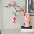 HOUSEVITAMIN DECORATIEVE ENGEL KUNSTSTOF ROOD 11 CM