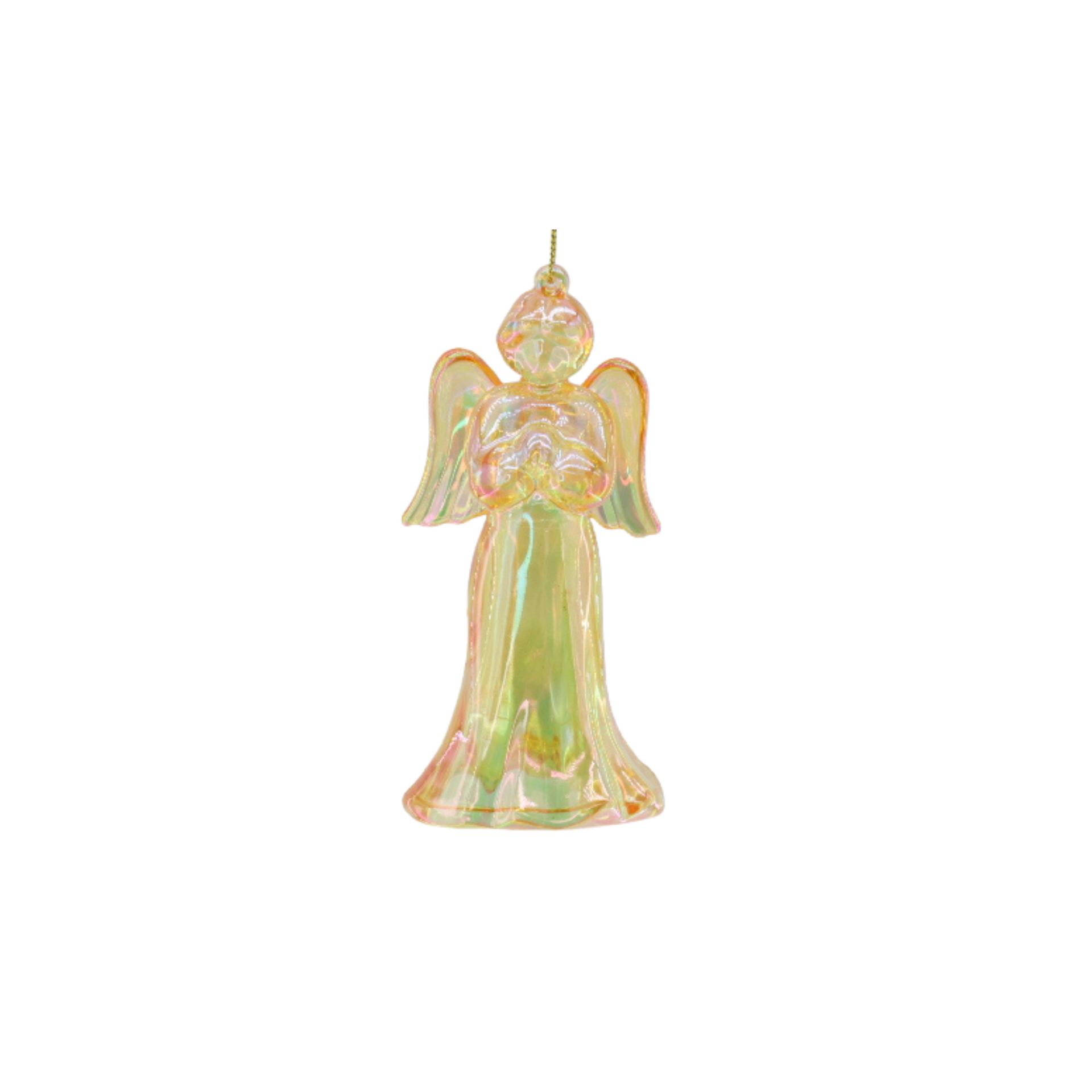 HOUSEVITAMIN DECORATIEF ENGELORNAMENT KUNSTSTOF GEEL 11 CM
