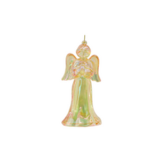 HOUSEVITAMIN DECORATIEF ENGELORNAMENT KUNSTSTOF GEEL 11 CM