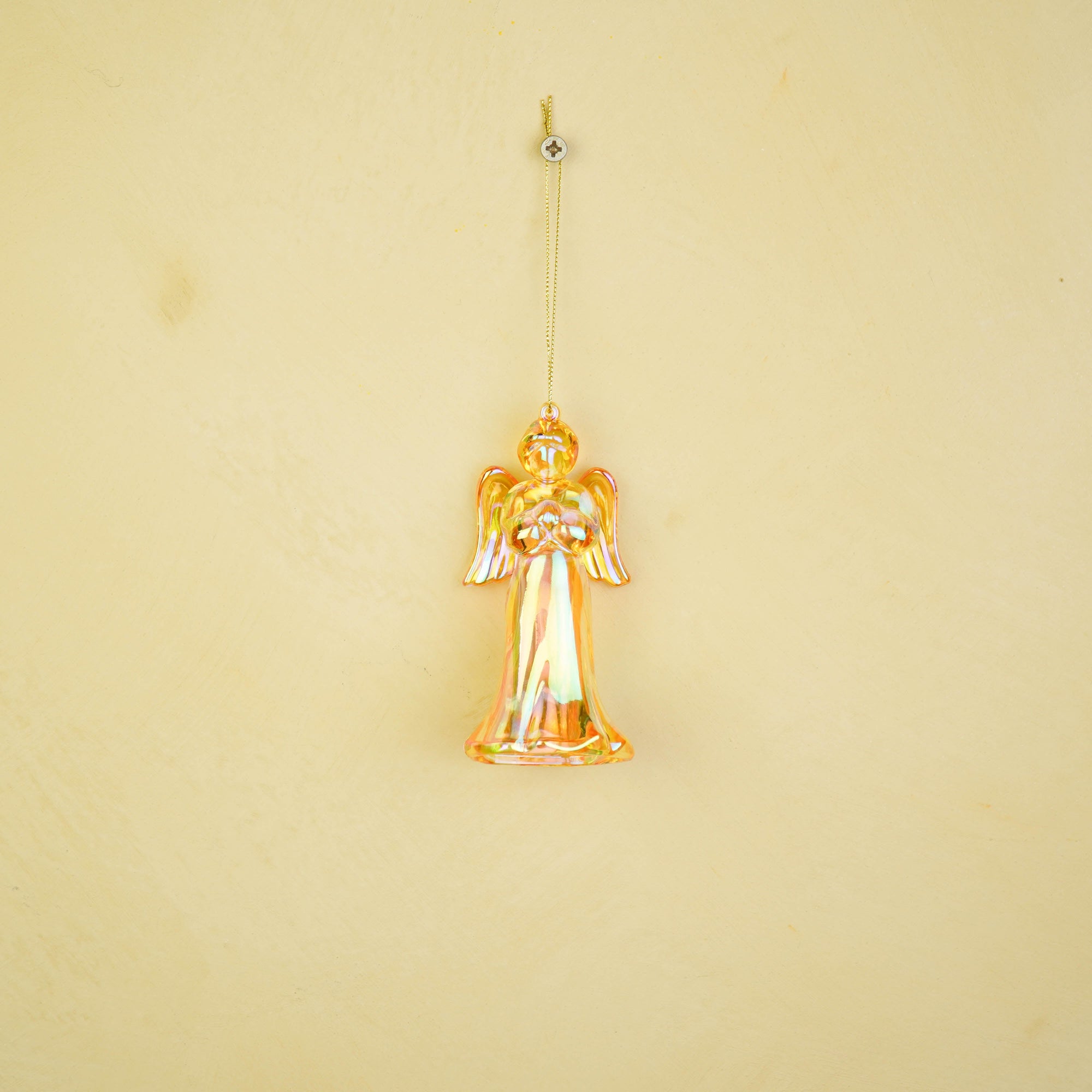 HOUSEVITAMIN DECORATIEF ENGELORNAMENT KUNSTSTOF GEEL 11 CM