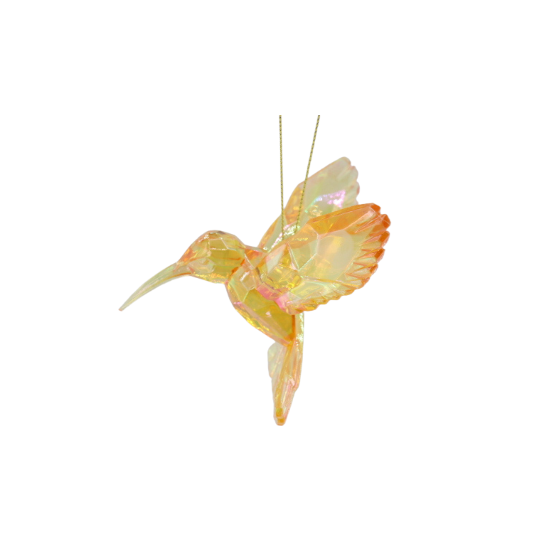 HOUSEVITAMIN DECORATIEVE KOLIBRIE ACRYL GEEL 9,5 CM