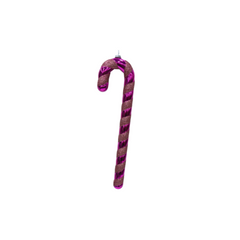 HOUSEVITAMIN DECORATIEVE ZUURSTOK POLYSTYREEN/GLITTER ROOD/ROZE 42 CM