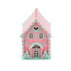 HOUSEVITAMIN LED SNOEPHUISJE POLYRESIN ROZE 13 × 13 × 18,5 CM