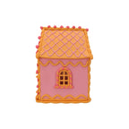 HOUSEVITAMIN LED CANDY HOUSE POLYRESIN ROZE/ORANJE 18,5 CM
