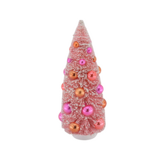 HOUSEVITAMIN DECORATIEVE KERSTBOOM SISAL/KUNSTSTOF ROZE 23 CM