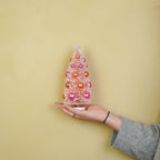 HOUSEVITAMIN DECORATIEVE KERSTBOOM SISAL/KUNSTSTOF ROZE 23 CM